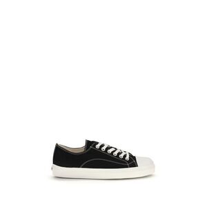 Moschino Black Cotton Low Top Men's Sneakers